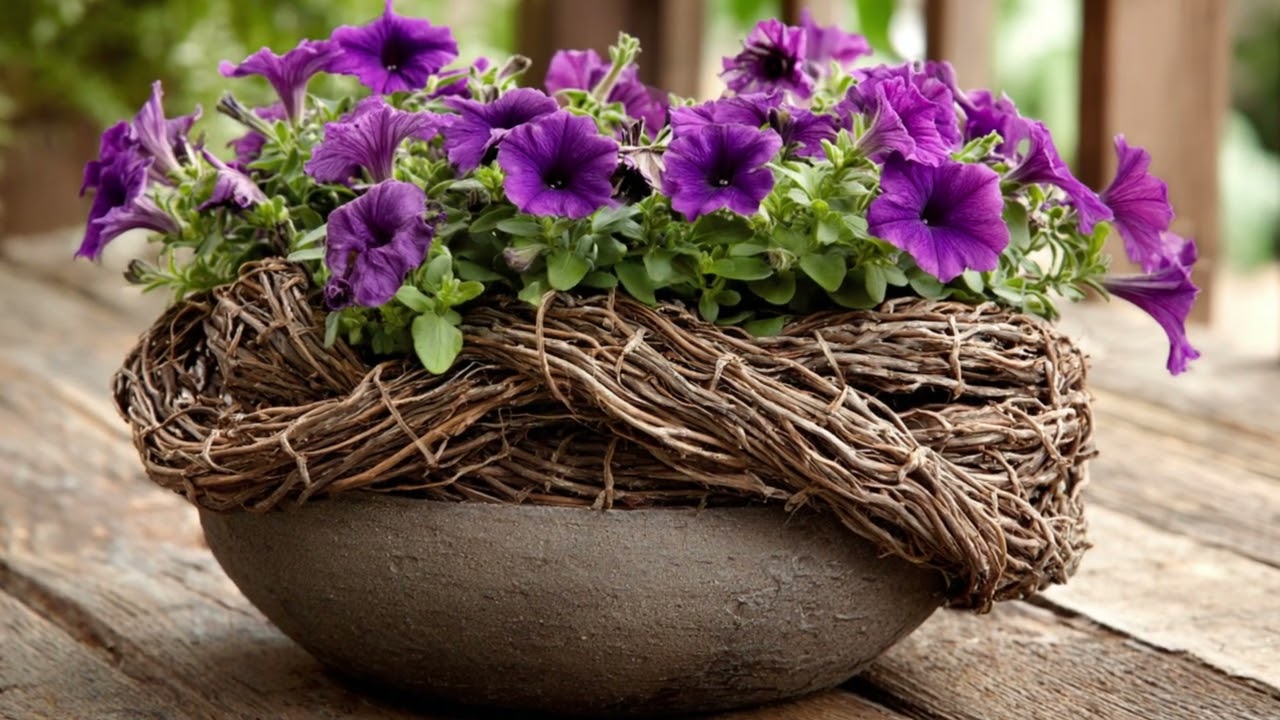 🌿🔥 Don't Throw Branches Away! Rustic Plant Stand Ideas Using Branches & Ceramic Pots