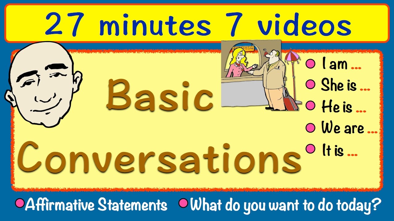 Basic Conversations | Long Video | 27 Minutes | English Speaking Practice | ESL | EFL