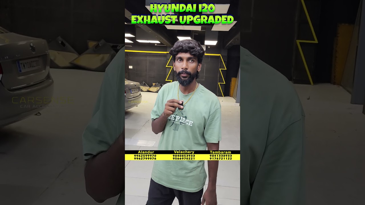 i20 Exhaust Upgraded | After Market Exhaust | Car Modification in Chennai | Car Sense Chennai