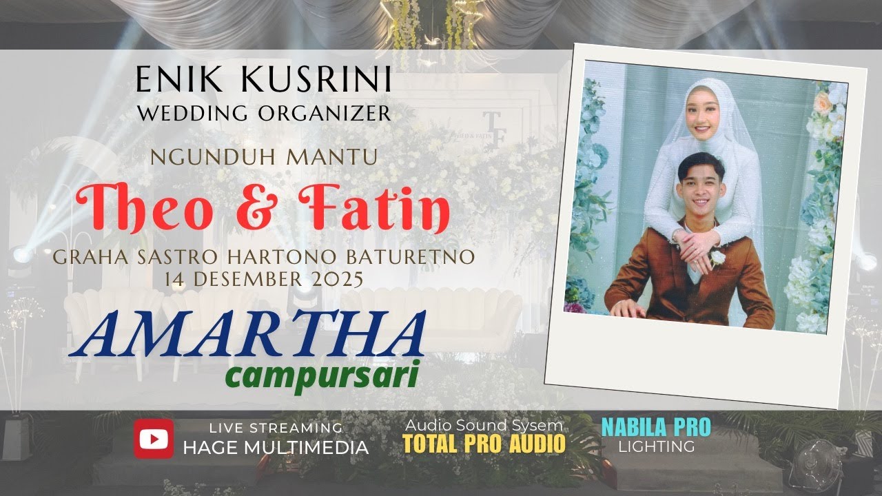 LIVE NGUNDHUH MANTU THEO & FATIN // GRAHA SASTRO HARTONO BATURETNO, 14 DESEMBER 2025