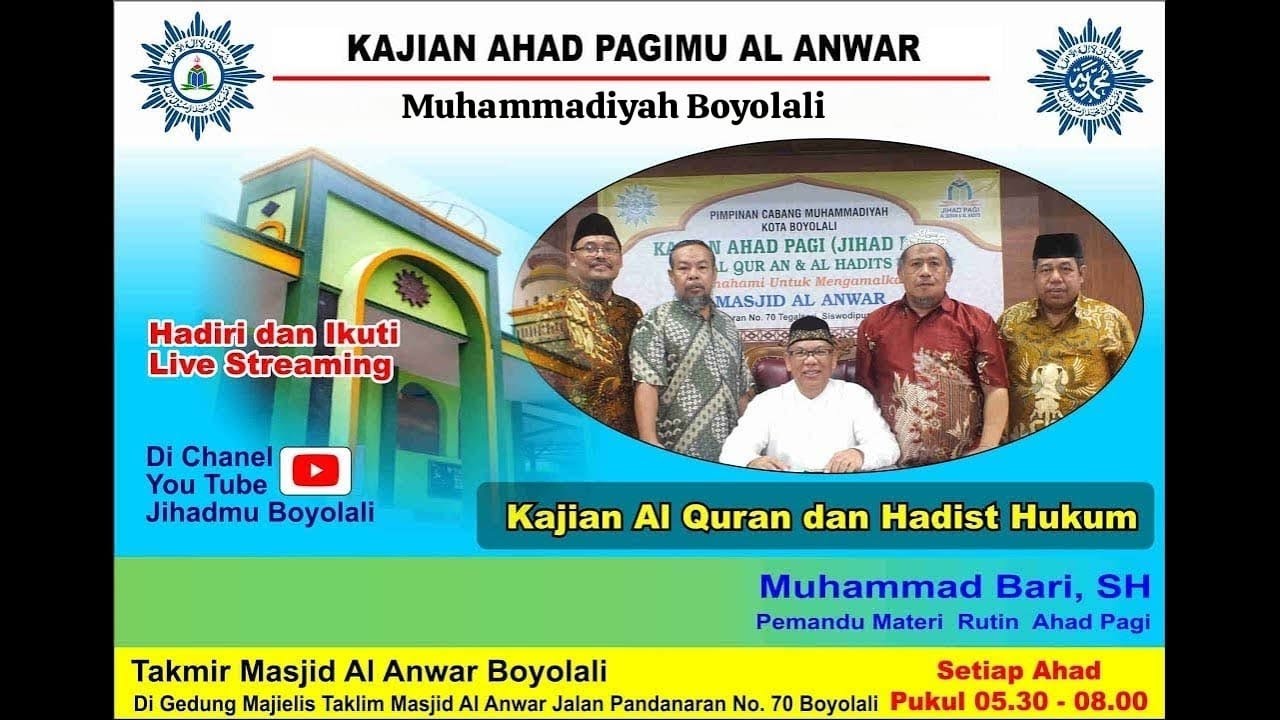 8 Maret 2026 Jihad Pagi Mu Masjid Al Anwar Boyolali