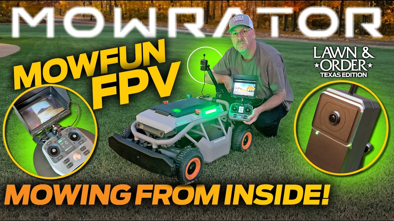 Mowing My Lawn From Inside the House | Mowrator FPV Camera Review