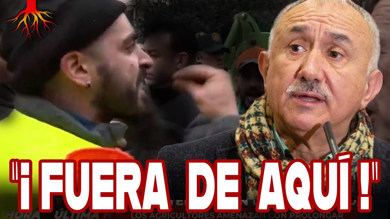 🔥 EXPULSAN A LOS SINDICATOS de la tractorada en Madrid 🇪🇸