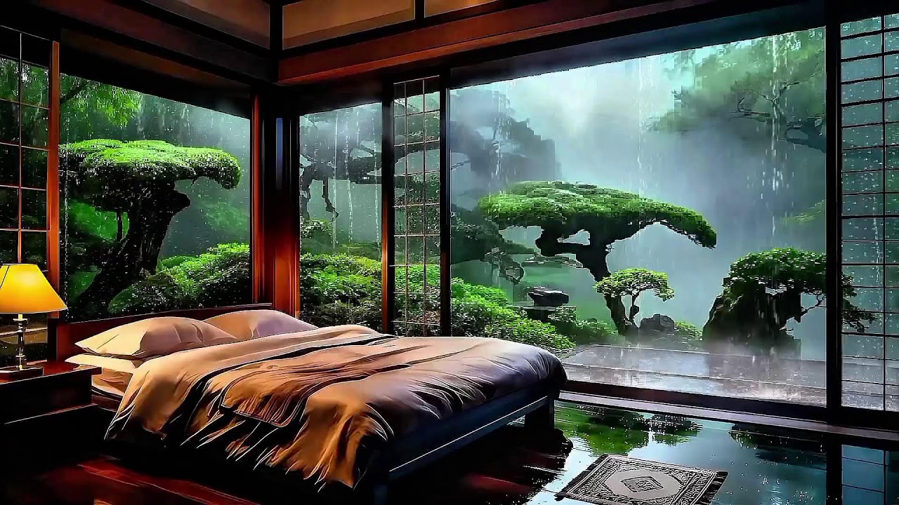 SLEEP FAST & EASY - Calm Music + Deep Relaxation | Rain Sounds for Stress Relief