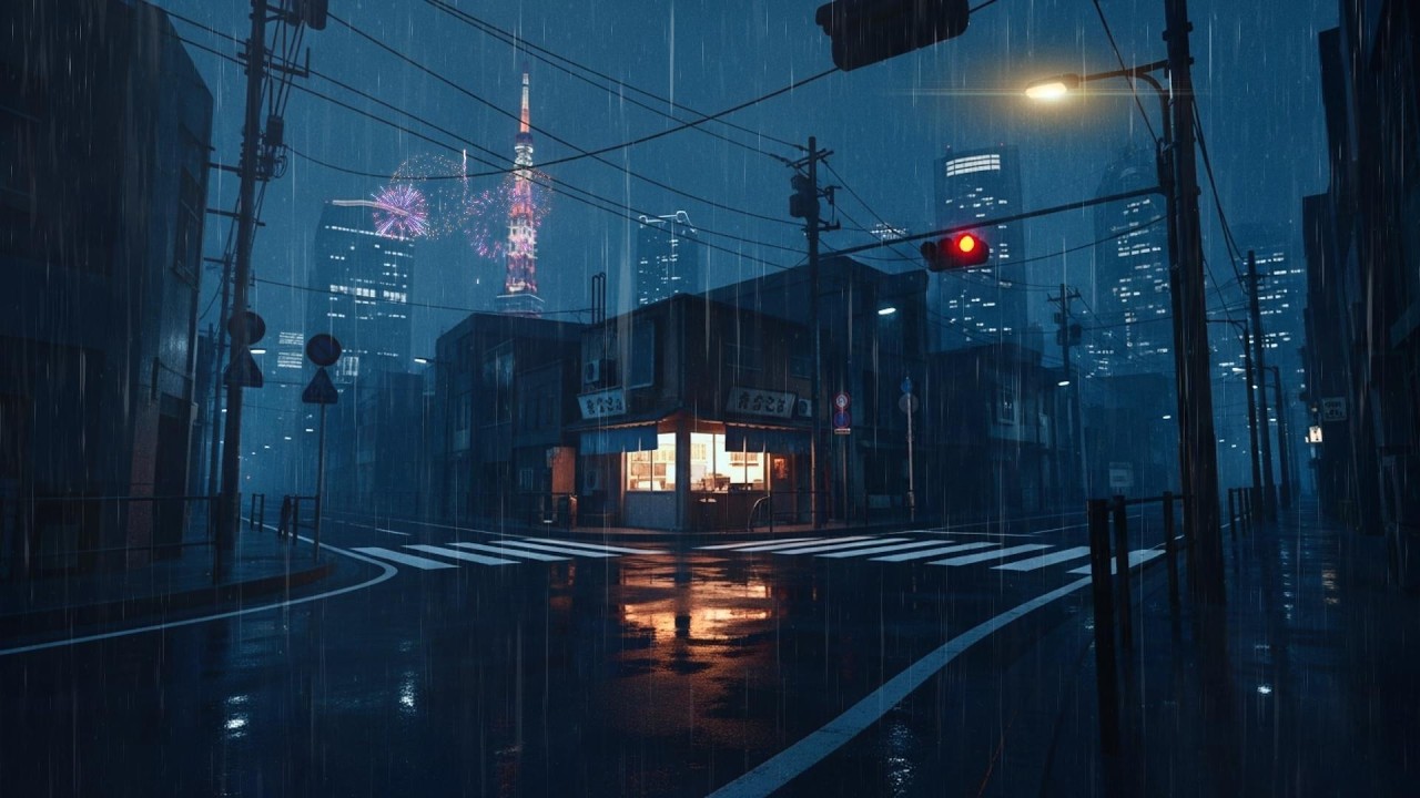 90s Lofi Hip Hop Rain 📖 Deep Focus Study Music