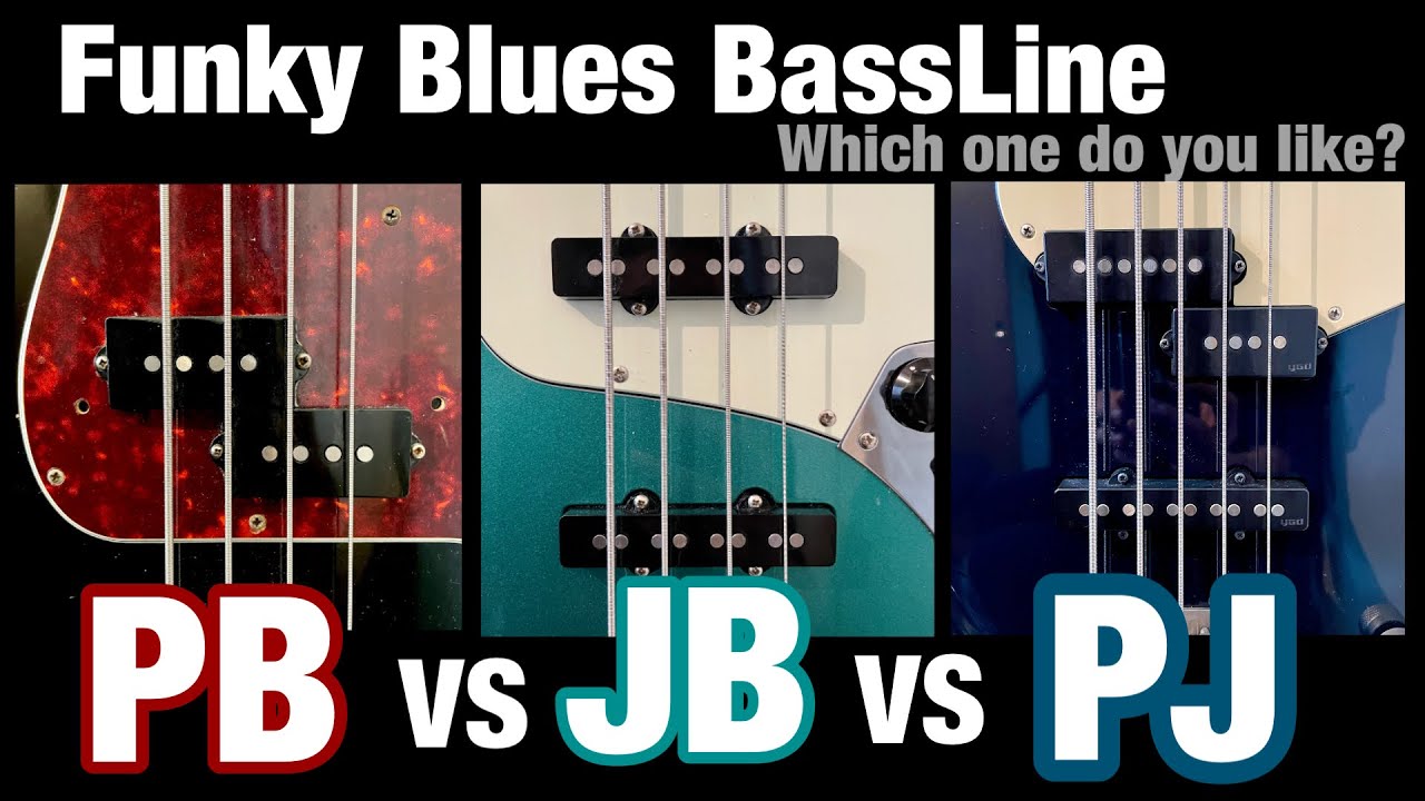 【PBvsJBvsPJ 】Funky Blues Bass‼︎【Bass Sound】