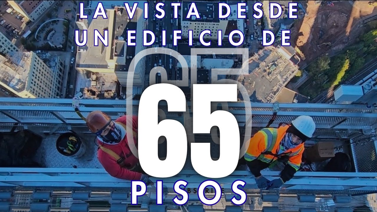 De Miedo!!! ¿Te atreverias a subir a un (BMU) Scaffold Colgante a mas de 65 pisos de altura?