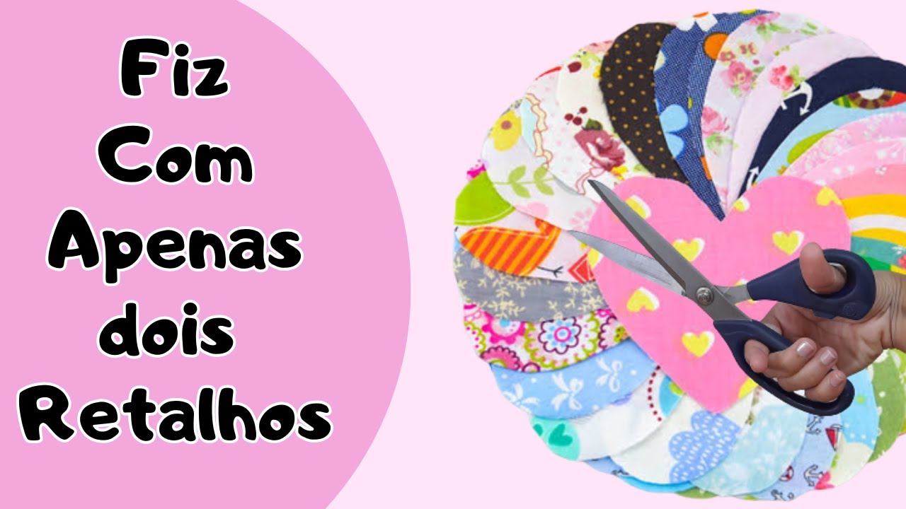Vendo todas que faço, e usei apenas dois retalhos.