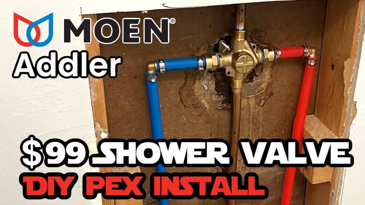 Душевой клапан Moen Addler | Советы по самостоятельному монтажу Pex