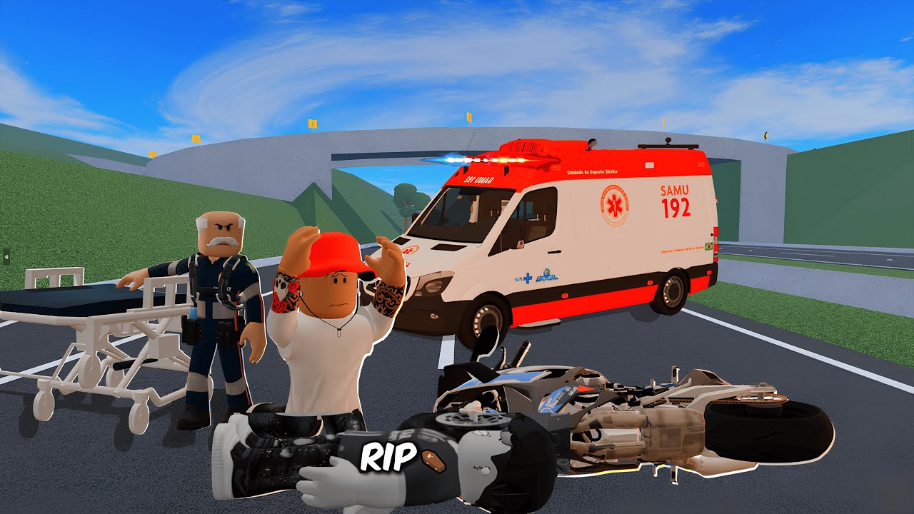 MEU MELHOR AMIGO SOFREU um ACIDENTE  FATAL DE MOTO!😭ROBLOX RP