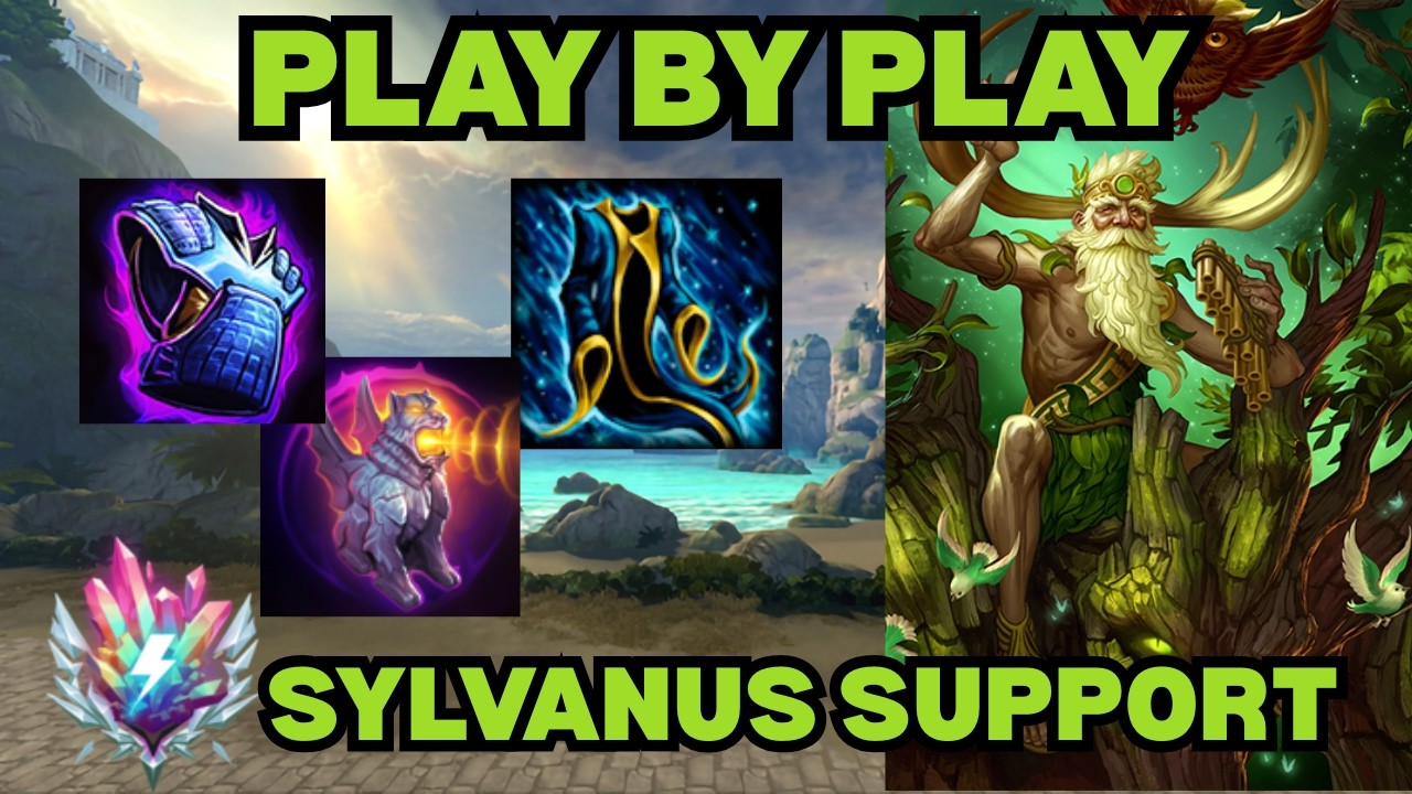 HOW TO SYLVANUS PLAY BY PLAY - Support Smite 2 Gameplay
