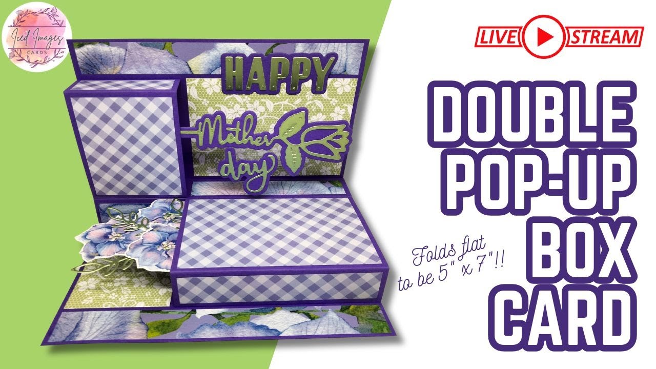 🔴 5" x 7" Double Pop-Up Box Card | Livestream