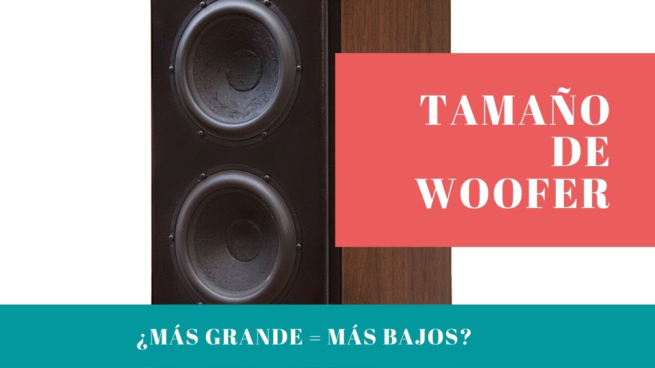Tamaño de woofer / ¿Qué tanto importa? / ¿Mayor tamaño es igual a mayor respuesta en bajos?