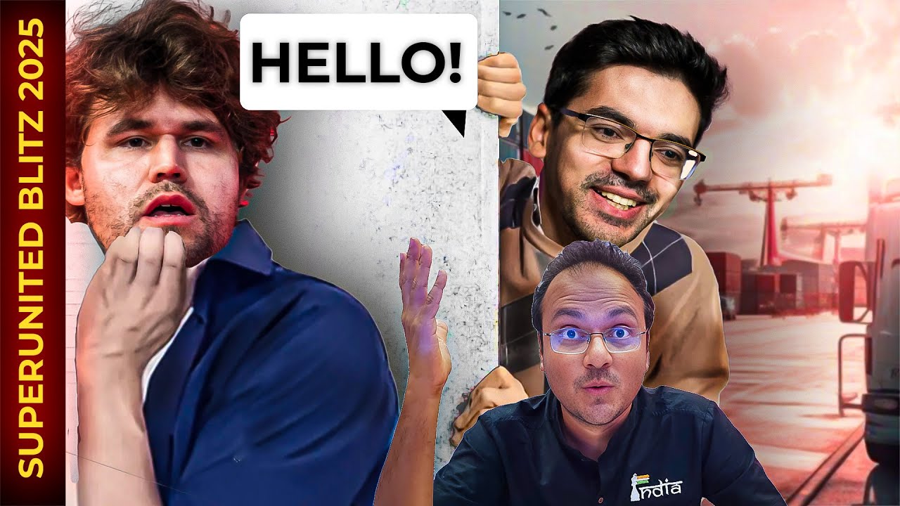 When Anish Giri gave a huge scare to Magnus Carlsen | Superunited Blitz 2025