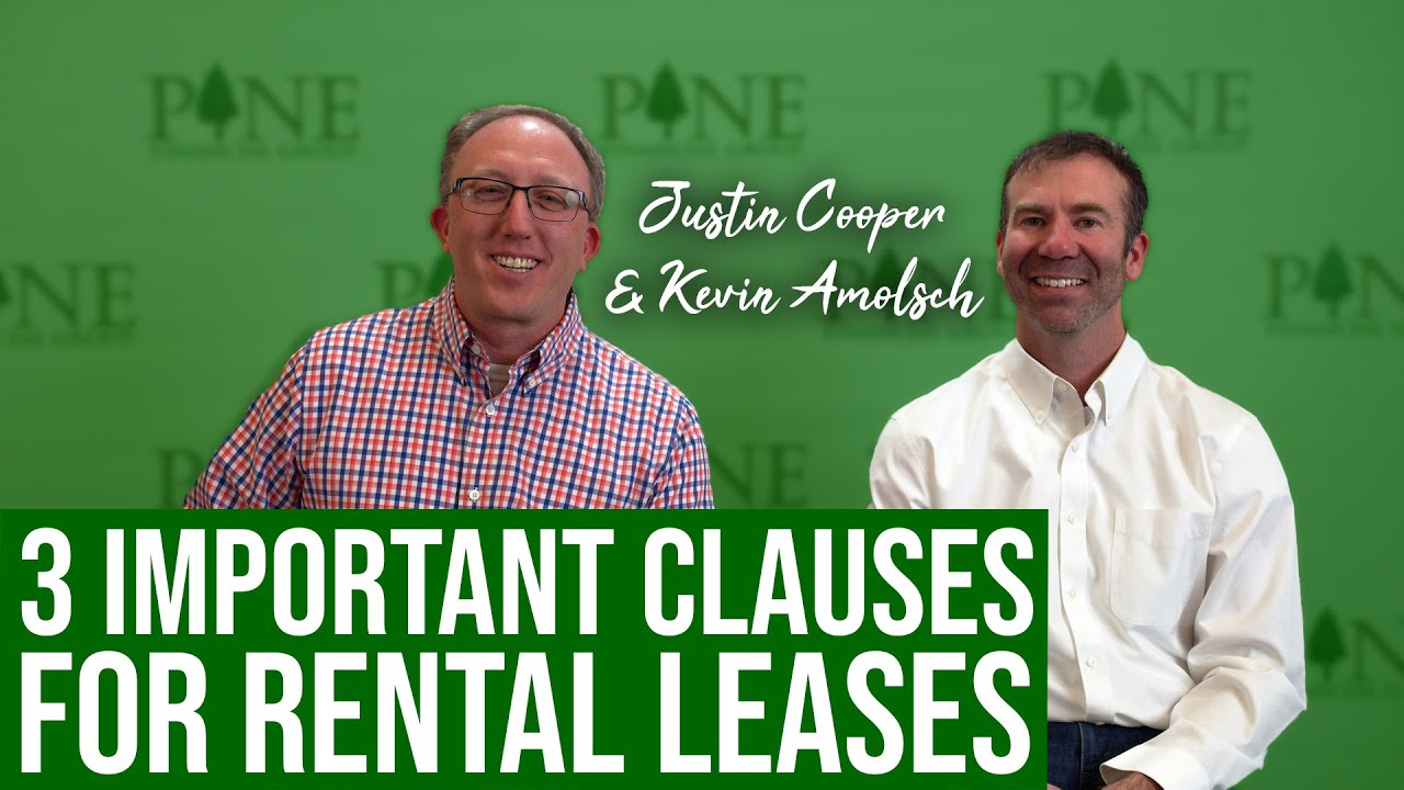 3 Important Clauses for Rental Leases