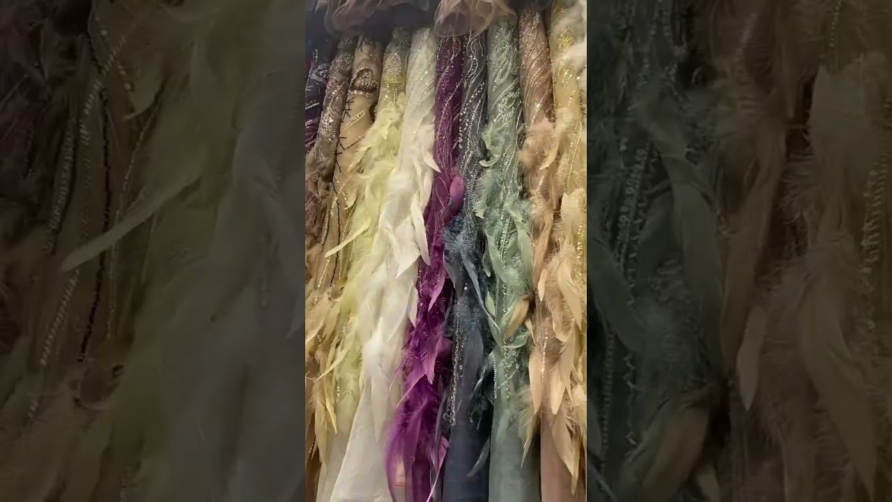 Feather style multiple designs#weddingdress#wedding#weddinggown#dress#lace#fabric#bridal #partywear