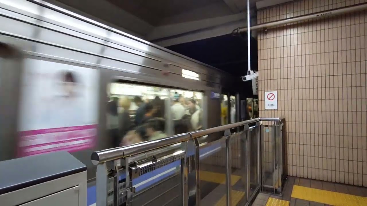 名古屋市交通局 名古屋市営地下鉄 名城線 東別院駅 到着