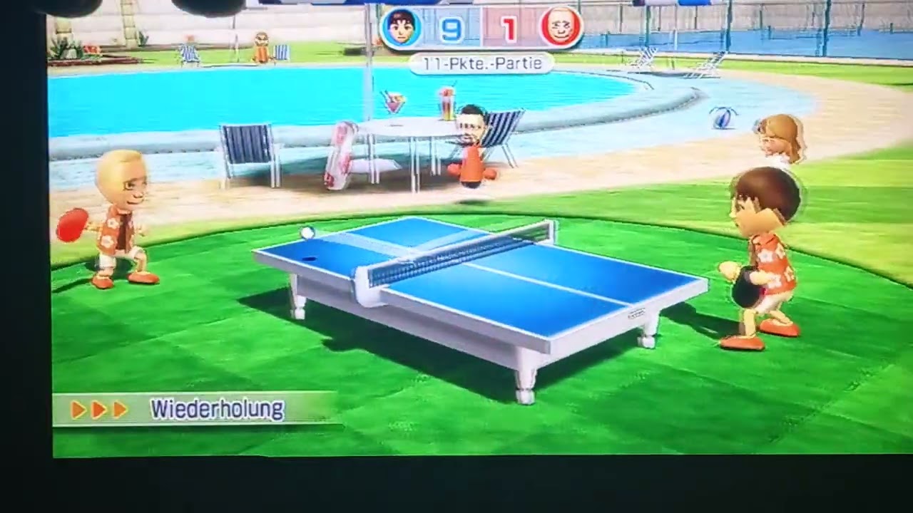 Matt broke my Gameplay Wii Tabletennis 