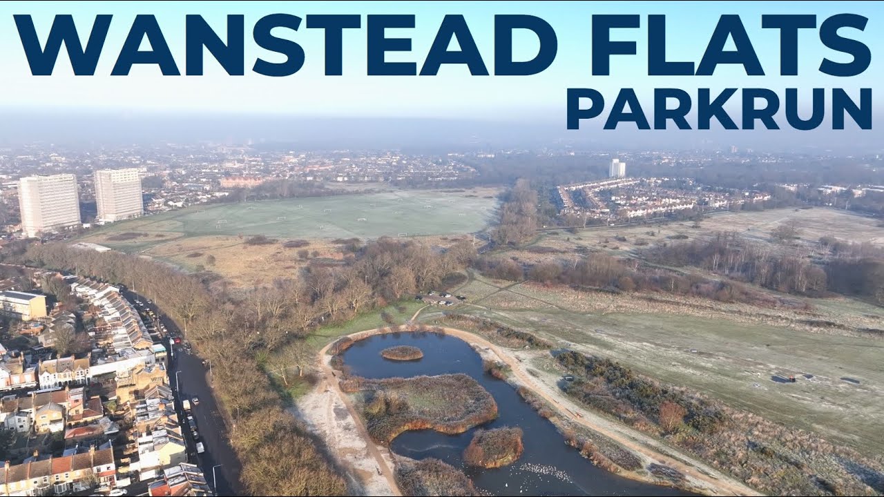 Wanstead Flats parkrun #657 [4K Aerial]