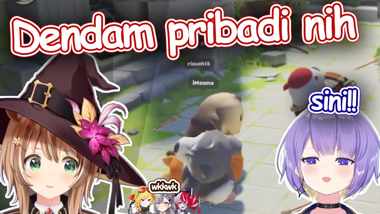 Kelakuan kocak Risu dan Moona yang rusuh [ Risu, Kaela, Moona, Ollie, Anya, Zeta | HoloID clips ]