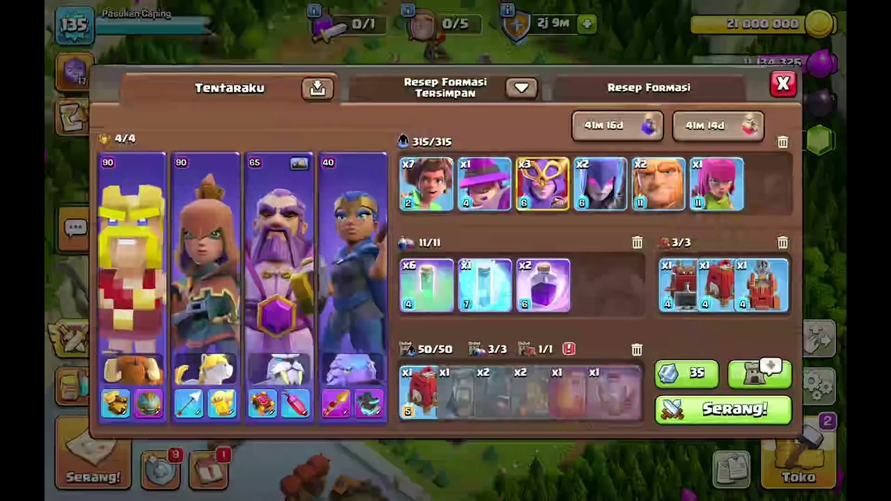 TH 15 prematur + boost , belajar Royal ghost gagal terus dan akhirnya rata 
