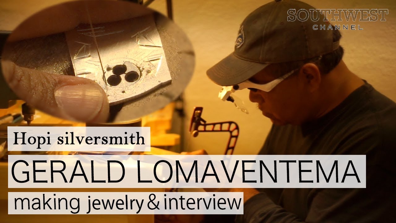 Hopi Silversmith 'Gerald Lomaventema' Jewelry making and interview
