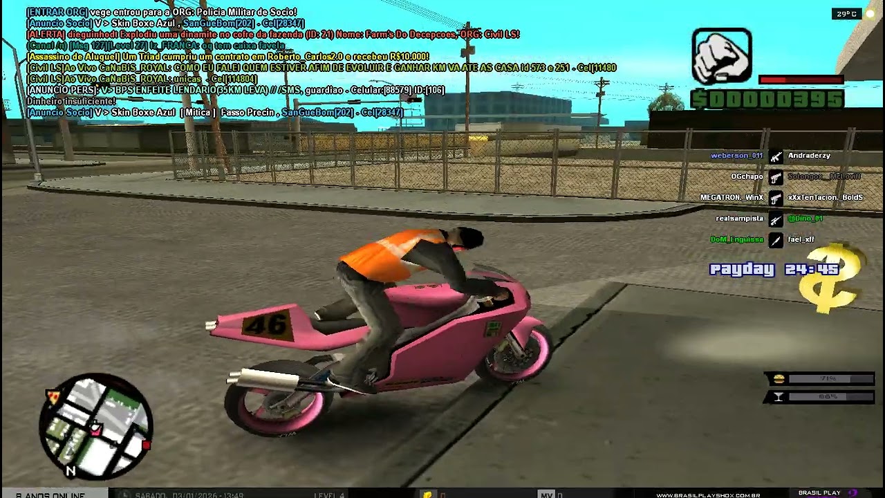 GTA Samp Agora é só ganhar Dinheiro