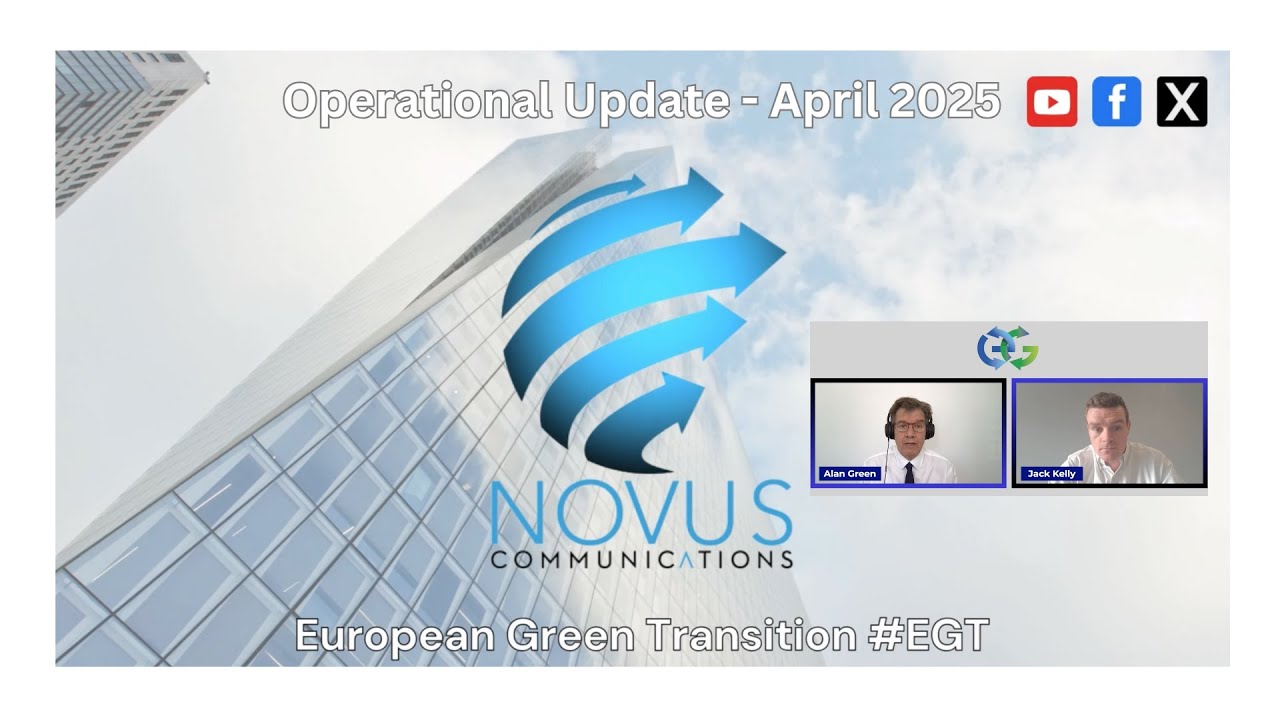 European Green Transition #EGT Operation Update April 2025 - CFO Jack Kelly talks to Alan Green