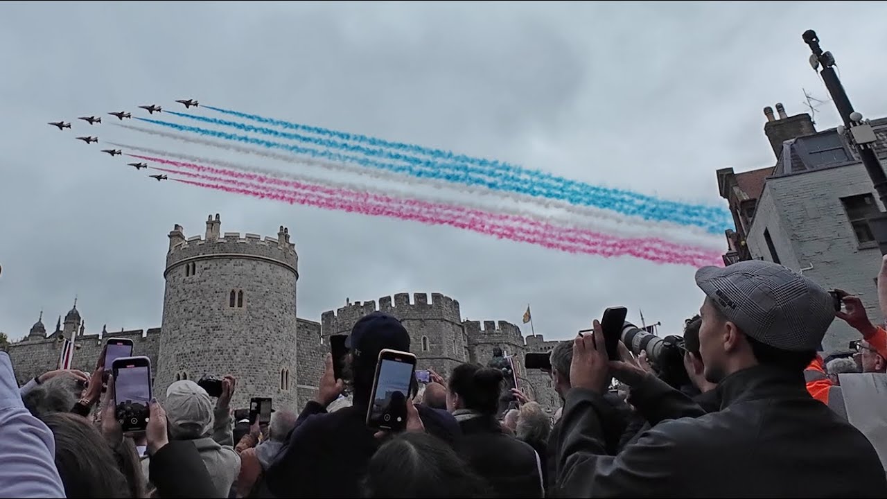 President Trump's State Visit - Dedworth To Windsor 4K Walk - 17th September 2025, 4:15pm