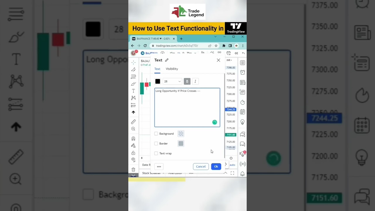 How To Use Text Functionality In TradingView #tradingview #tradingstrategy