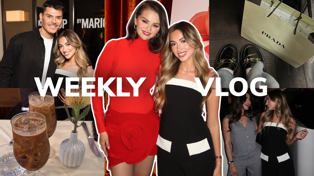 WEEKLY VLOG ❥ meeting Selena Gomez & Benny Blanco, lunch meetings, decluttering my room & more!!