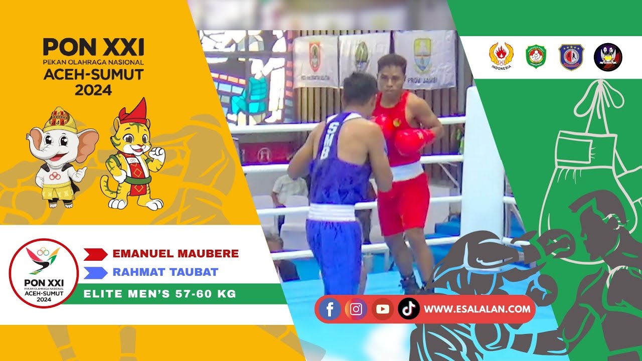 Emanuel Maubere VS Rahmat Taubat | TINJU PON XXI ACEH-SUMUT 2024