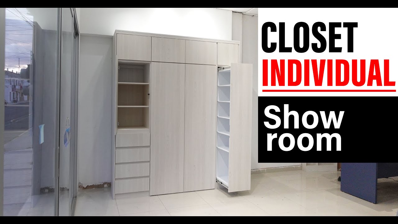 CLOSET PARA UNA PERSONA/ Acabados Residenciales en Madera