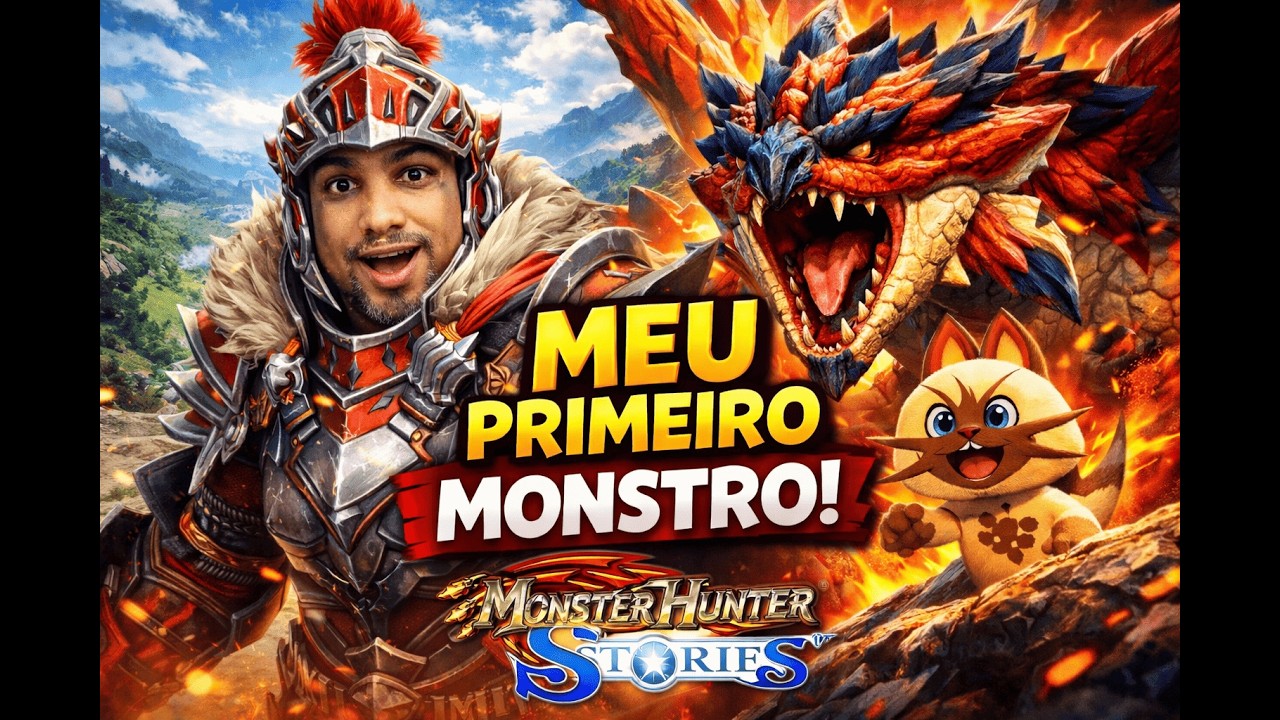 🔴 AO VIVO – MONSTER HUNTER STORIES Gameplay PT-BR | Começando do Zero! Primeira Jornada Rider #1 📱