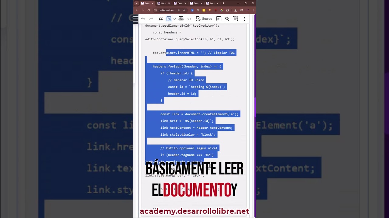 ✏️  CKEditor Document Outline/Esquema de documento GRATIS