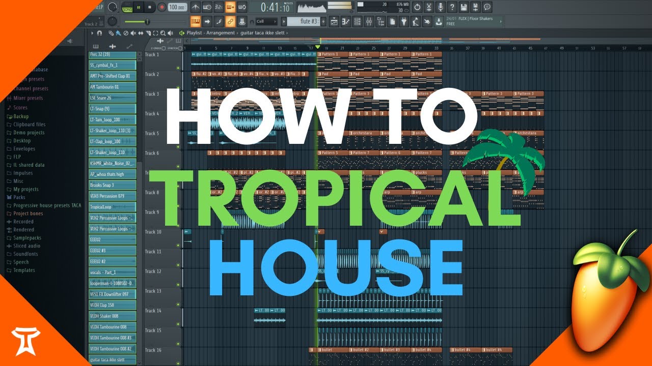 How to make Tropical House in 3 Minutes! (Free Flp)