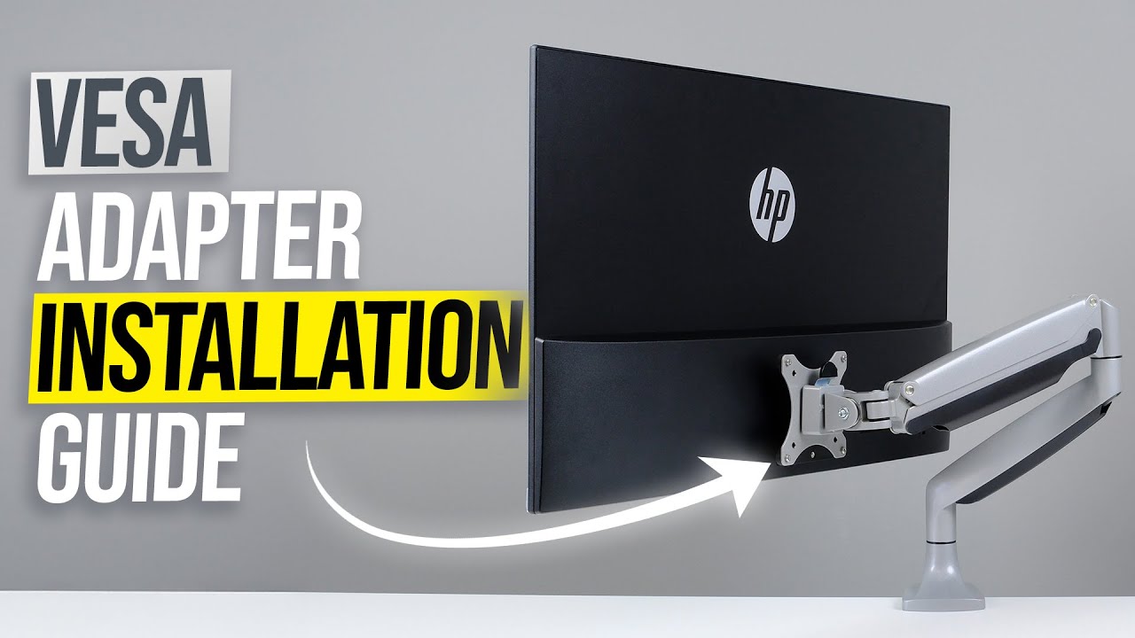 How to Install CREAT3D VESA Adapter on HP 32F Monitor