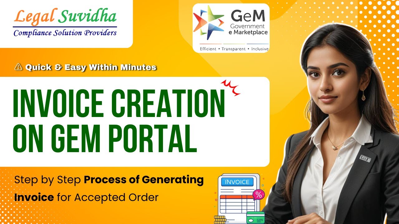 Invoice Creation  on GeM Portal