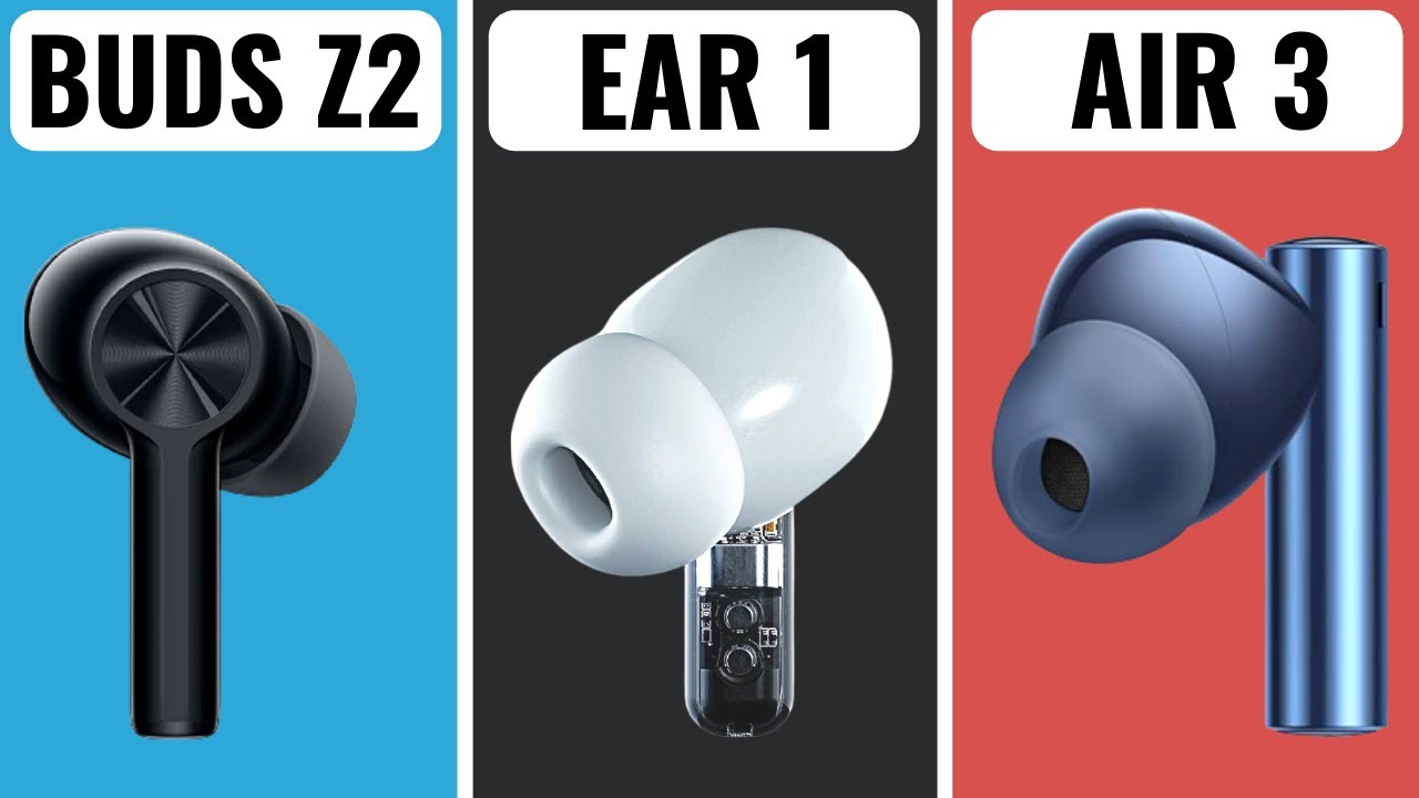 Realme Buds Air 3 Vs OnePlus Buds Z2 Vs Nothing Ear 1 Comparison | Best Tws earbuds with ANC ?