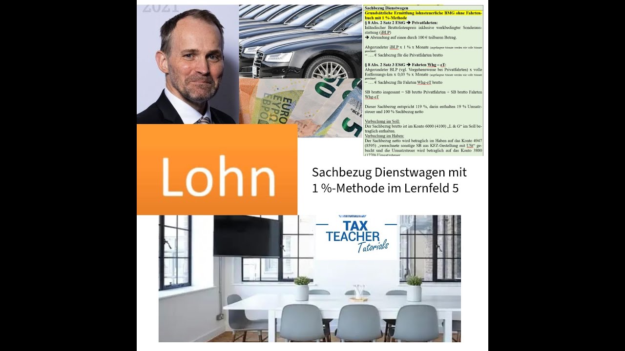 Grunds&auml;tzliches zum Sachbezug Dienstwagen mit 1 %-Methode im Lernfeld 5