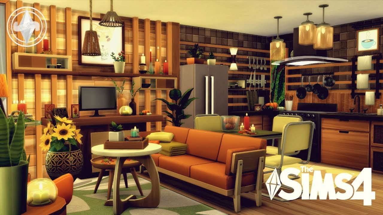 AUTUMNAL PINECREST APARTMENTS #402 🍂 | Custom Furniture || Stop Motion Build | The Sims 4 | No CC