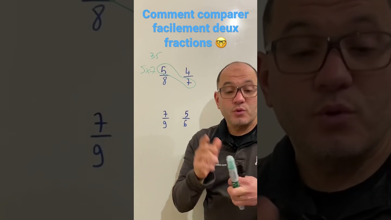 Comment comparer deux fractions facilement ☺️☺️🤓