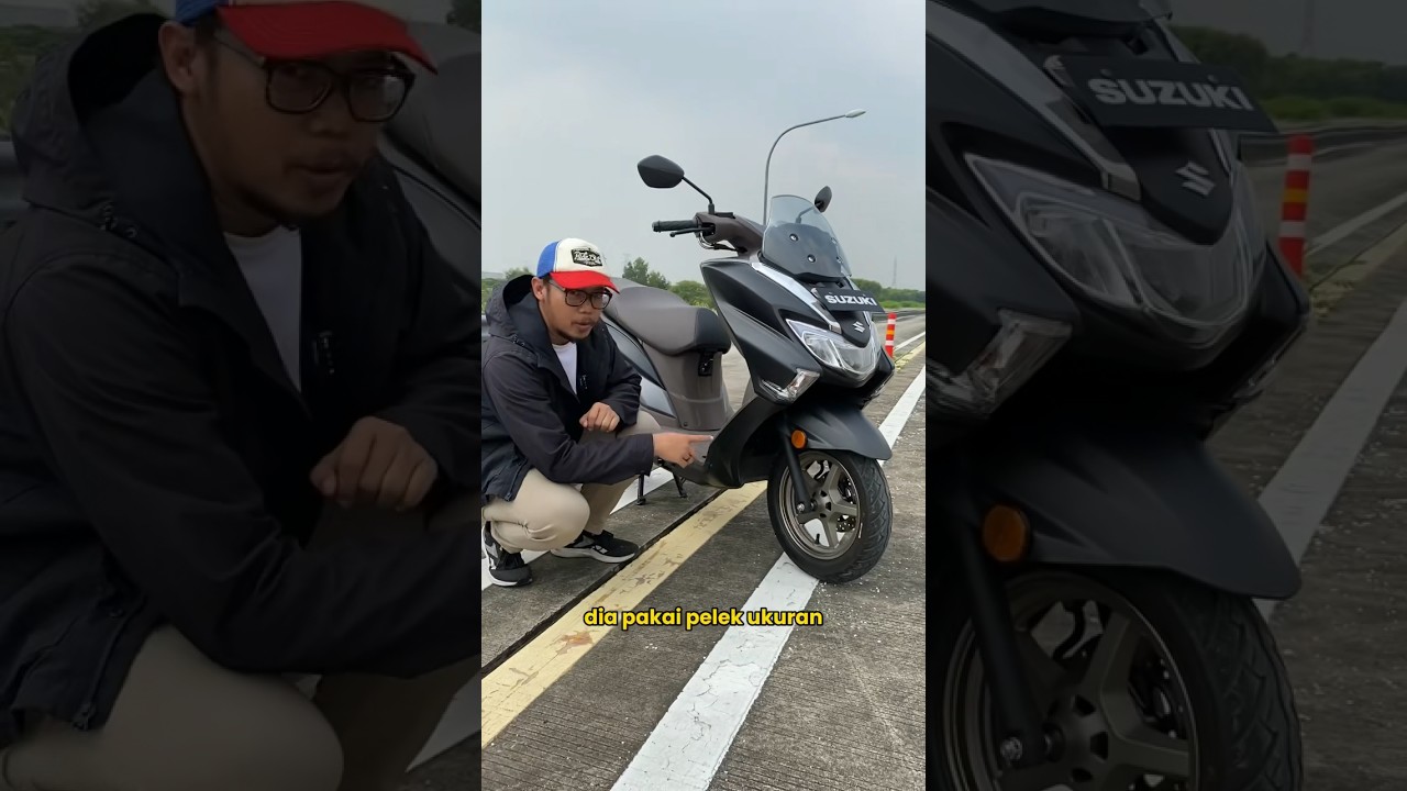 Bedah ukuran pelek & ban Suzuki Burgman Street 125 EX#otorider #suzuki #suzukiburgmanstreet125ex