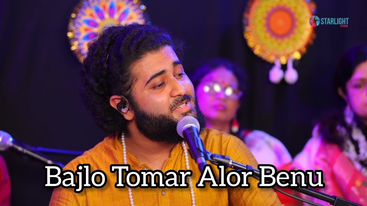 Bajlo Tomar Alor Benu || Live Recording || Durga Puja Song || Manosij And Team