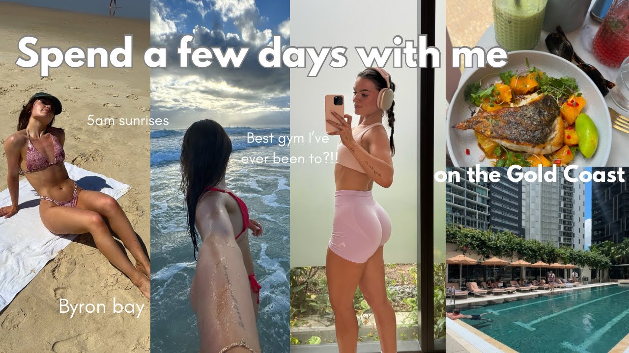SPEND A FEW DAYS WITH ME | exploring the Gold Coast, 5am wake ups, best gym I’ve ever been to?!