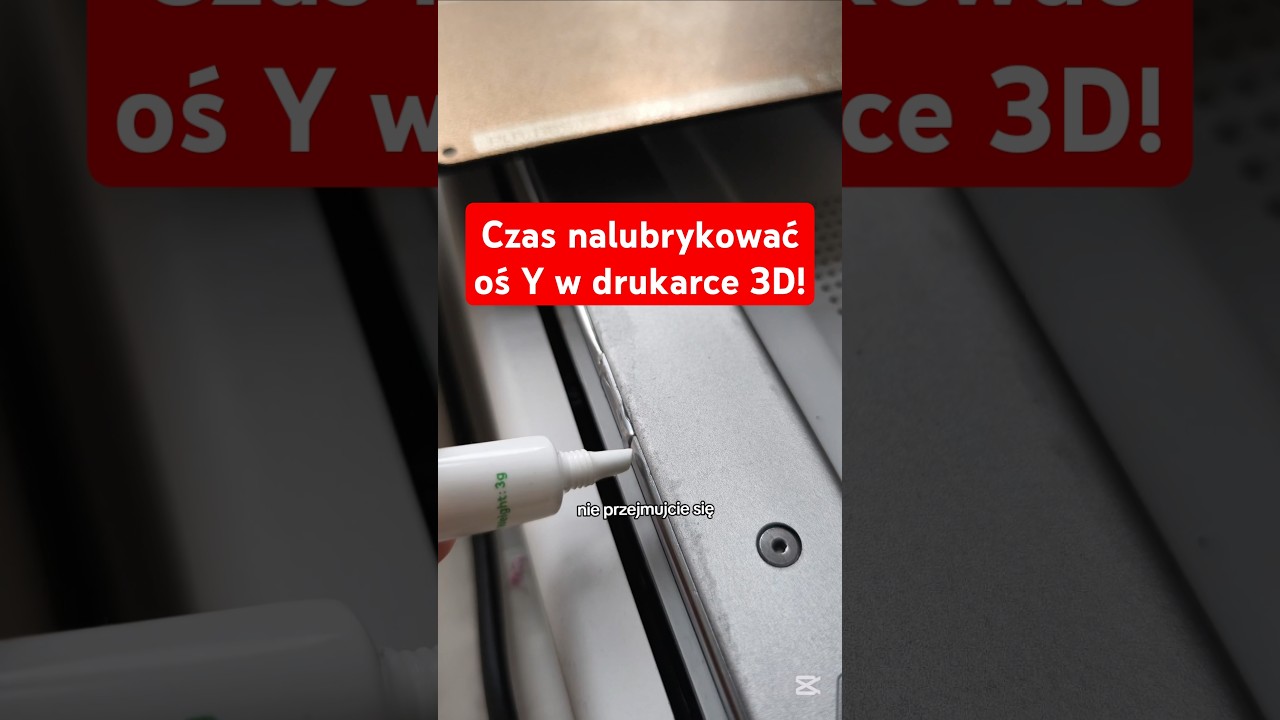 Jak łatwo nalubrykować oś Y w drukarce bambulab a1 mini 🤔 #druk3d #bambulab #poradnik #a1mini #3d