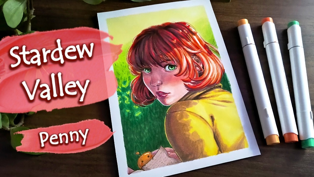 Stardew Valley Fan Art: Penny | Marker Painting