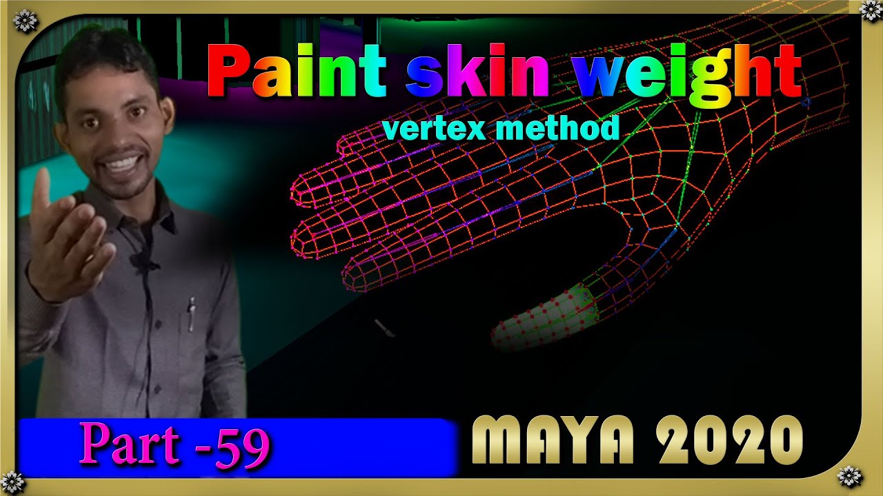 Paint skin weight tools autodesk maya hindi & urdu part 59