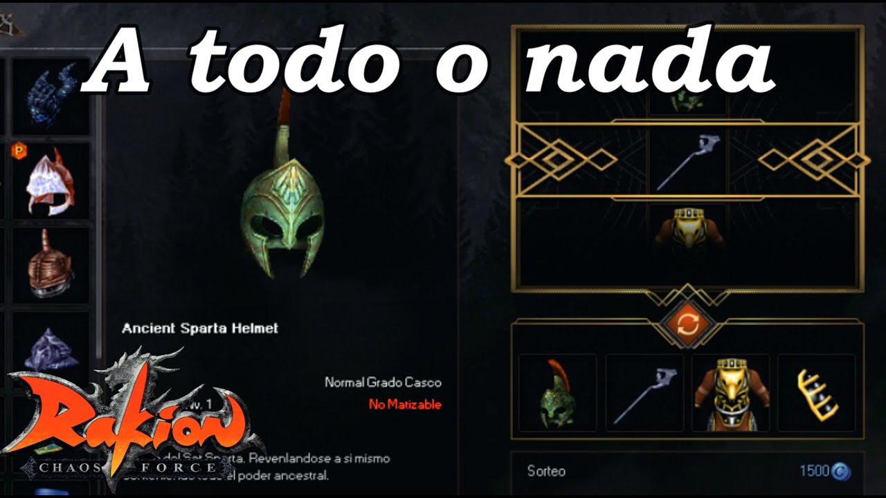 INTENTANDO SACAR EL SET ANCIENT SPARTA - RAKION LATINO