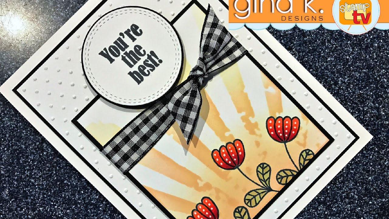 You're The Best Stenciled Card Project